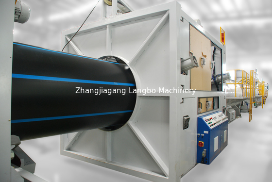 PE 500-1200mm এইচডিপিই পাইপ প্রোডাকশন লাইন swarfless কাটার সহ