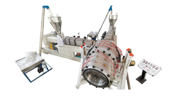 উচ্চ দক্ষতা পিভিসি পাইপ উৎপাদন লাইন প্লাস্টিক এক্সট্রুশন মেশিন