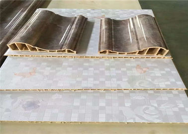 350KG/H পণ্যের গতি WPC ওয়াল প্যানেল মেশিন, PLC কন্ট্রোল WPC প্রোফাইল প্রোডাকশন লাইন