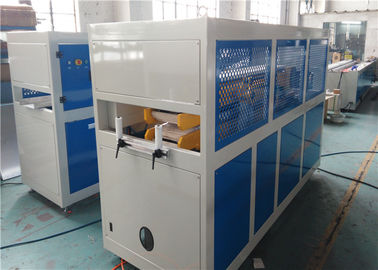 সম্পূর্ণ ডাবল স্ক্রু Extruder মেশিন পিভিসি জন্য বিশেষ প্রোফাইল টান বন্ধ / কর্তনকারী