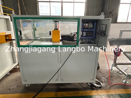 22kw পিভিসি বেসবোর্ড প্রোফাইল এক্সট্রুশন লাইন টুইন স্ক্রু 8 মিটার লম্বা