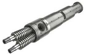 শঙ্কু ডাবল স্ক্রু extruder মেশিন উচ্চ ক্ষমতা উপাদান দীর্ঘ জীবন স্প্যান