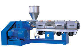 জল পাইপ পিভিসি টুইন স্ক্রু extruder, স্বয়ংক্রিয় কন্ট্রোল প্লাস্টিক এক্সট্রুশন মেশিন