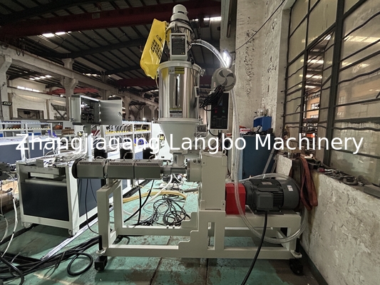 অটোমেটিক প্লাস্টিক এক্সট্রুশন সেরা 22KW পিভিসি প্রোফাইল উত্পাদন লাইন 80/156 শঙ্কু টুইন স্ক্রু এক্সট্রুডার সঙ্গে