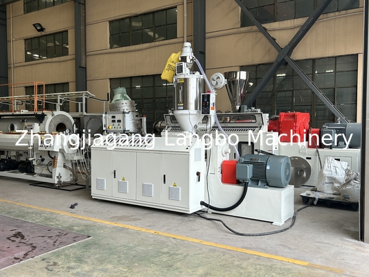 প্লাস্টিক PE জল তারের পাইপ Extruder তৈরীর মেশিন প্লাস্টিক পাইপ লাইন