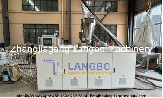 50-200 মিমি পিভিসি-ইউ পাইপ এক্সট্রুশন লাইন 80/156 55kw ইন্টিগ্রেটেড গিয়ারবক্স এবং সিমেন্স মোটর সহ