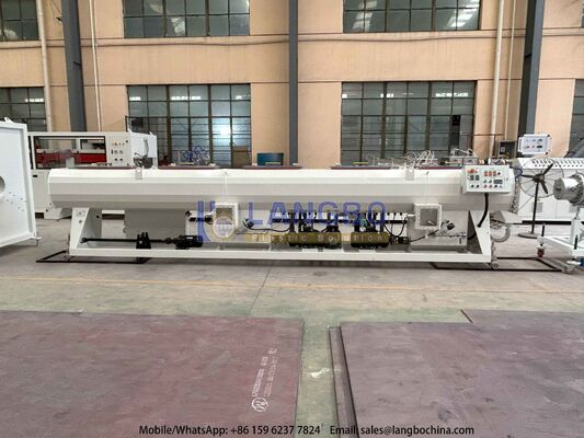 50-200 মিমি পিভিসি-ইউ পাইপ এক্সট্রুশন লাইন 80/156 55kw ইন্টিগ্রেটেড গিয়ারবক্স এবং সিমেন্স মোটর সহ