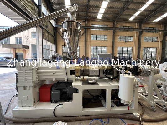হাই স্পিড 90/156 পাইপ ব্যাসার্ধ 90-315 জন্য extruder সঙ্গে জল সরবরাহ পিভিসি পাইপ উত্পাদন লাইন