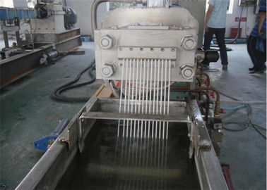 একক স্ক্রু ডাবল পর্যায় PE প্লাস্টিক Pelletizing মেশিন পিএলসি কন্ট্রোল সিস্টেম সঙ্গে