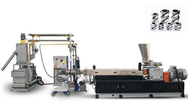 ডাবল স্ক্রু গরম কাটন Pvc Pelletizing মেশিন, প্লাস্টিকের Pelletizing যন্ত্রপাতি 60KW
