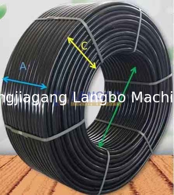 কাস্টম 50-110mm বড় ব্যাসার্ধ প্লাস্টিক PE পাইপ স্বয়ংক্রিয় অর্ধ স্বয়ংক্রিয় Coiler
