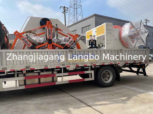 এইচডিপিই পাইপ প্রক্রিয়াকরণের জন্য সম্পূর্ণ স্বয়ংক্রিয় পিই প্লাস্টিক পাইপ উইন্ডার মেশিন