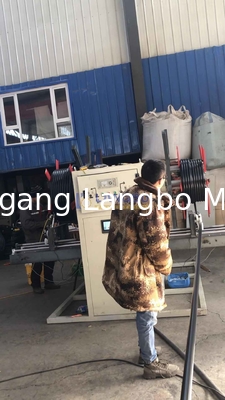 16-160MM PE HDPE পাইপ উইন্ডার প্লাস্টিক নরম পায়ের পাতার মোজাবিশেষ কয়েলার মেশিন একক ডাবল স্টেশন এবং কয়েলিং গতি 0.1-10m/min সহ