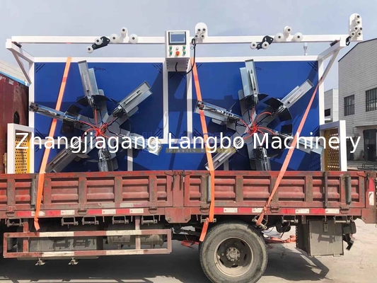 16-160MM ব্যাস ডাবল ডিস্ক স্টেশন প্লাস্টিক PE পাইপ কয়েলার, কয়েলিং রেঞ্জ 1600-3200mm কয়েলিং এর জন্য