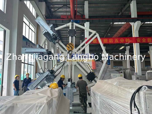 পিই প্লাস্টিক একক দেয়াল corrugated এক্সট্রুশন লাইন জন্য স্বয়ংক্রিয় পাইপ coiler