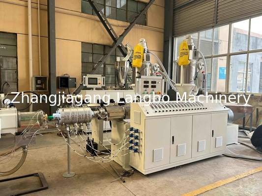 পাইপ এক্সট্রুশন মেকিং মেশিন দুই তিন স্তর পিপিআর স্বয়ংক্রিয় বিশাল Sj65 জল প্রসারিত টিউব এক্সট্রুডার লাইন