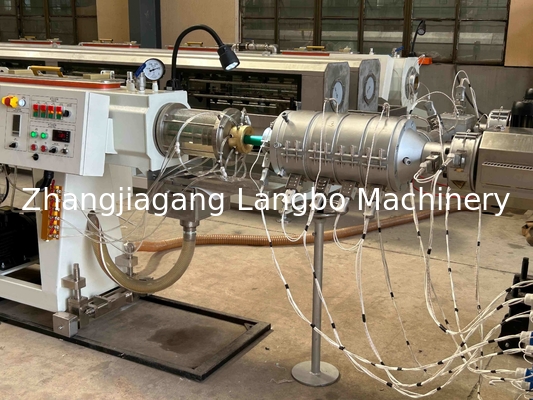 প্লাস্টিক পিপিআর জলের পাইপ কেবল কন্ডুইট পাইপ এক্সট্রুডার তৈরির মেশিন টিউব এক্সট্রুশন প্রোডাকশন মেশিন লাইন