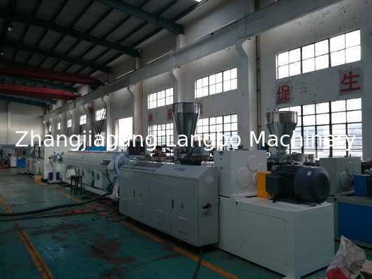 উচ্চ ক্ষমতা 380V 50HZ 3P পিভিসি পাইপ এক্সট্রুশন লাইন প্লাস্টিক পাইপ এক্সট্রুডিং মেশিন