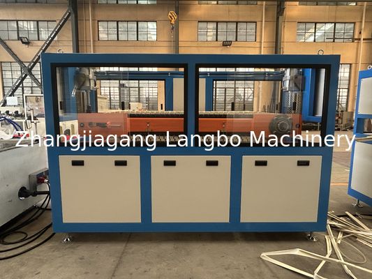 শঙ্কুযুক্ত ডাবল টুইন স্ক্রু প্লাস্টিক বেসবোর্ড এক্সট্রুশন পিভিসি স্কির্টিং প্রোফাইলস এক্সট্রুডার প্রোডাকশন লাইন তৈরির মেশিন