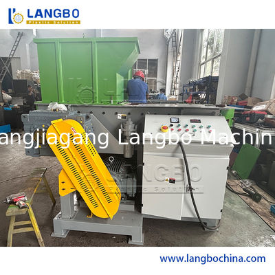 Single Shaft HDPE Lumps Pipe Plastic E-Waste Wood Metal Material Plastic Film Bottle Bag Barrel Block Woven Bag Tons Bag Raffia Bag Shredder Machine