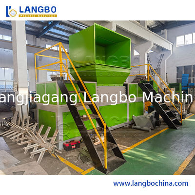 বর্জ্য পিইটি/এইচডিপিই/এলডিপিই/পিপি/পিই বোতল ফিল্ম বোনা ব্যাগ/ফ্লেক স্ক্র্যাপ ক্রাশিং ওয়াশিং/স্ক্র্যাচিং Shredder মেশিন