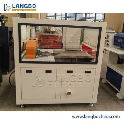 300mm শঙ্কু ডবল স্ক্রু Extruder সঙ্গে পিভিসি প্রোফাইল এক্সট্রুশন লাইন