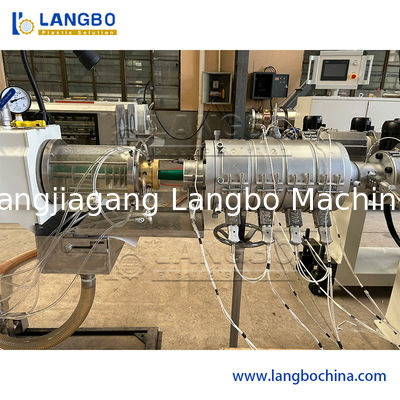 প্লাস্টিক PPR পাইপ এক্সট্রুশন লাইন এবিবি বৈদ্যুতিন সংকেতের মেরু বদল ডাবল স্ক্রু বিভিন্ন ব্যাসার্ধ