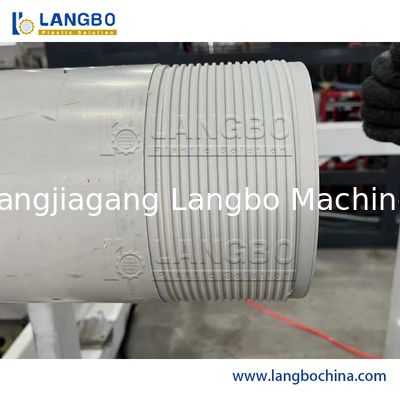 স্বয়ংক্রিয় সিএনসি পাইপ থ্রেডিং মেশিন 16-630 মিমি পিভিসি পাইপের জন্য টুইন স্ক্রু এক্সট্রুডার এবং সম্পূর্ণ স্বয়ংক্রিয় অপারেশন সহ