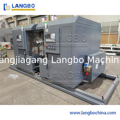 পিভিসি পাইপ থ্রেডিং মেশিন 16-160 মিমি রেঞ্জ সিএনসি / পিএলসি কন্ট্রোল সিস্টেম এবং স্বয়ংক্রিয় সেন্টারিং এবং খাওয়ানোর সাথে