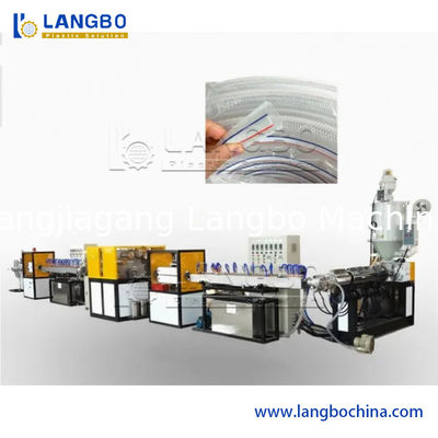 PVC নাইলন বিনুনিযুক্ত পায়ের নালী 16-32 মিমি এক্সট্রুডার প্লাস্টিক PVC নরম গার্ডেন পায়ের নালী তৈরির জল পাইপ টিউব তৈরির মেশিন