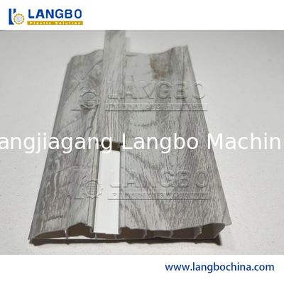 ডাবল-স্ক্রু পিভিসি প্রোফাইল এক্সট্রুশন লাইন, স্কির্টিং বোর্ড এবং ডেকিং-এর জন্য, সিই আইএসও সার্টিফিকেশন এবং কাস্টমাইজড ভোল্টেজ সহ