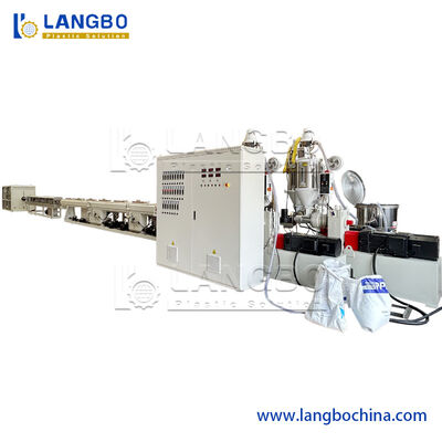 নমনীয় টুইন স্ক্রু উচ্চ ফ্রিকোয়েন্সি সঙ্গে নমনীয় পাইপ মেকিং মেশিন