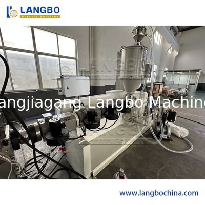 পিপিআর ঠান্ডা / গরম জল পাইপ জন্য সিই সম্পূর্ণ স্বয়ংক্রিয় প্লাস্টিক পাইপ এক্সট্রুশন লাইন