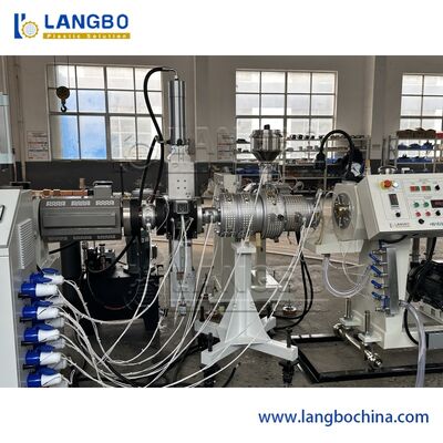 Conical PPR পাইপ এক্সট্রুশন লাইন টুইন স্ক্রু অনলাইন পাইপ ওজন মিটারিং