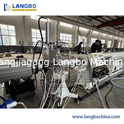 3 স্তর সহ-এক্সট্রুশন পিপিআর পাইপ এক্সট্রুশন লাইন 350 কেজি / ঘন্টা ক্ষমতা এবং সিমেন্স পিএলসি নিয়ন্ত্রণ