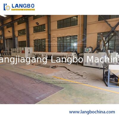 শক্তি সঞ্চয় প্লাস্টিকের পাইপ এক্সট্রুশন লাইন, নতুন শর্ত টুইন স্ক্রু extruders