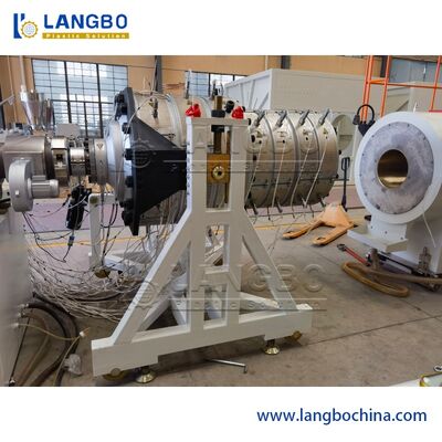 প্লাস্টিক পিভিসি জল নিষ্কাশন পাইপ এক্সট্রুডার ঢেউতোলা পাইপ এক্সট্রুশন তৈরির মেশিন