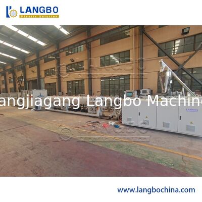 চাপ পিভিসি পাইপ এক্সট্রুশন লাইন নিয়মিত কাটন গতি সর্বোচ্চ 63mm কাটন পাইপ