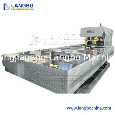 সম্পূর্ণ স্বয়ংক্রিয় ডাবল আউট প্লাস্টিক পিভিসি কন্ডুইট পাইপ বেলিংস সকেটিং মেশিন