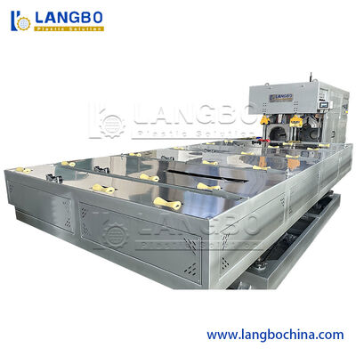 সম্পূর্ণ স্বয়ংক্রিয় প্লাস্টিক পিভিসি টিউব পাইপ এক্সট্রুশন বেলিঙ মেশিন