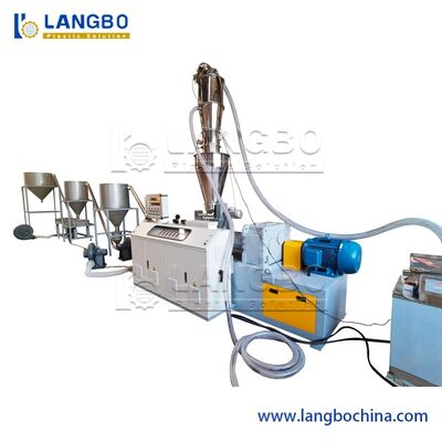 প্লাস্টিক ডাবল টুইন স্ক্রু এক্সট্রুডার পিভিসি ডাই ফেস হট কাটিং কম্পাউন্ডিং পেলেটাইজিং গ্রানুলেটিং রিসাইক্লিং লাইন