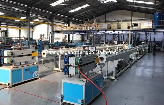 110mm PE পাইপ উৎপাদন এক্সট্রুশন লাইন PLC একক স্ক্রু