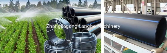355-800mm ব্যাসার্ধ উচ্চ ক্ষমতা HDPE PE পাইপ এক্সট্রুশন লাইন ইন্টিগ্রেটেড গিয়ারবক্স সহ