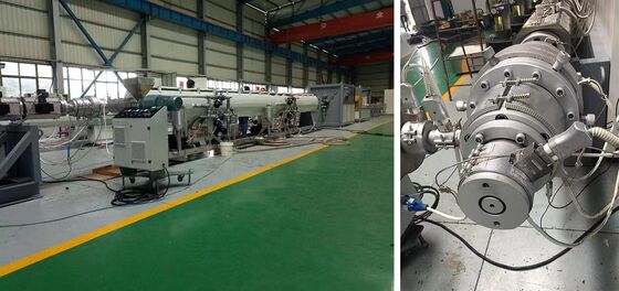 স্বয়ংক্রিয় এইচডিপিই পাইপ এক্সট্রুশন মেশিন 65 মিমি সিমেন্স মোটর