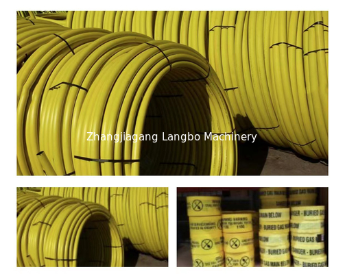 HDPE গ্যাস PE পাইপ এক্সট্রুশন মেকিং লাইন 65mm সম্পূর্ণ স্বয়ংক্রিয়