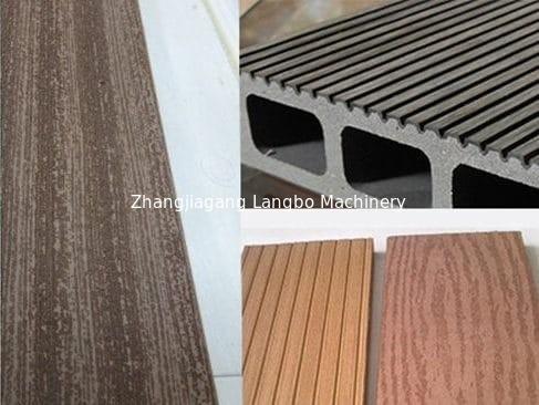 উচ্চ আউটপুট কাঠ প্লাস্টিক WPC Decking প্রোফাইল Co এক্সট্রুশন মেশিন